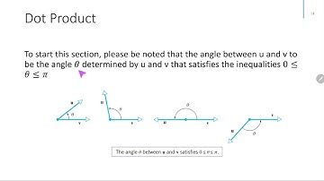 3.2 Norm, Dot product and Distance in R^n (part 2)