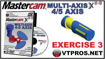 MASTERCAM X8-X9 Multi-Axis Beginner - 3.7 TRANSFORM ROTATE SLOT - vtpros.net