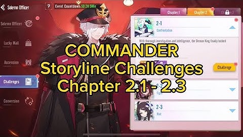 Storyline Challenges (COMMANDER) Chapter 2.1-2.3 | Parallel Realms