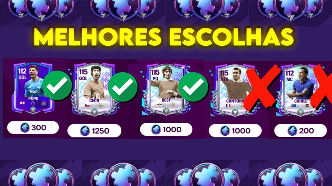 ✅️ Escolha Final! Melhores Cartas da Galeria por Posição - Rodadas Festivas Fc Mobile 26!