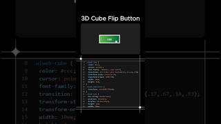 3D Cube Flip Button - Animation Website Part 17 #website #animation #html #css #frontend #effect