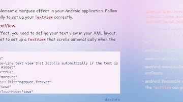 Creating a Marquee Effect in Android