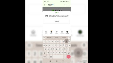 #15 What Is Tokenomics? NEW Seed Video Code