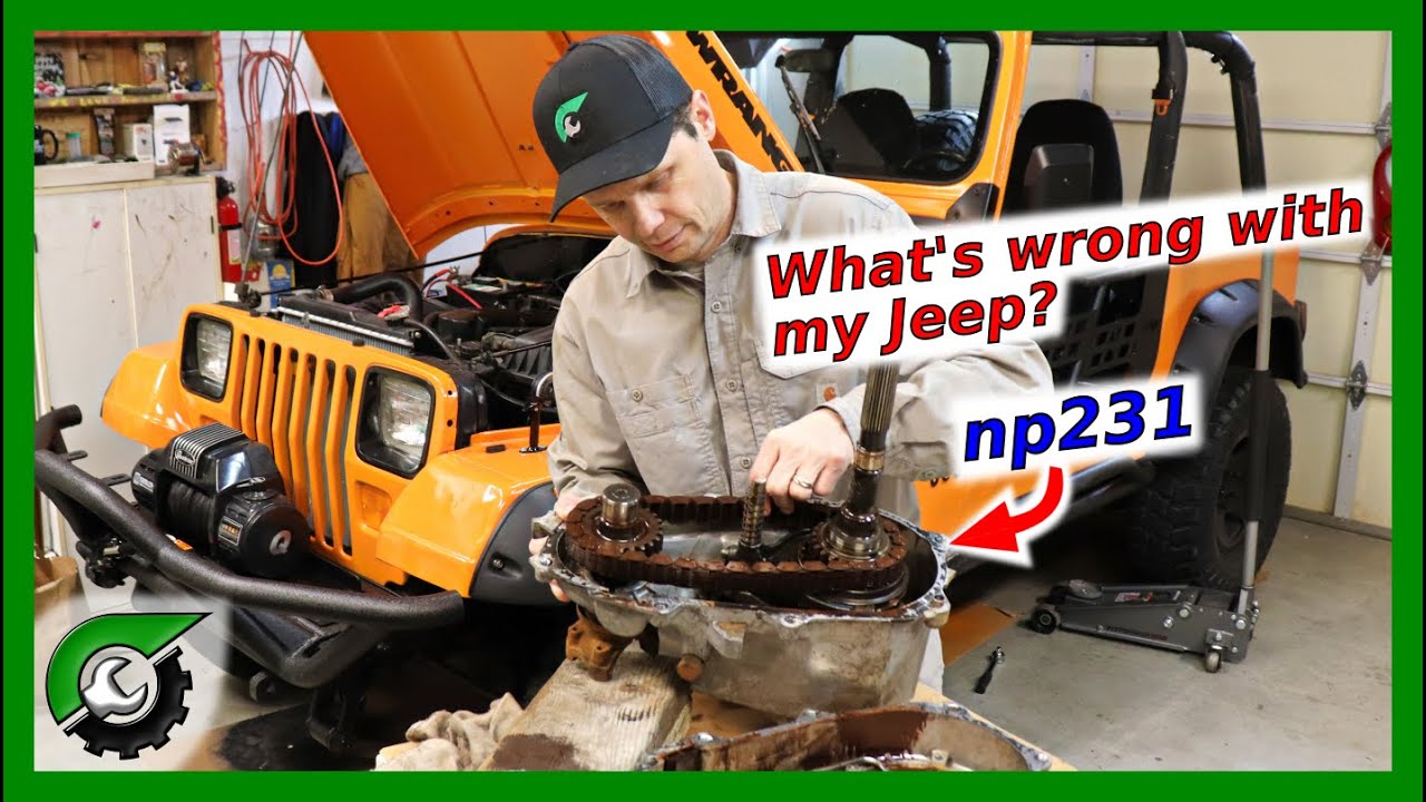 Opening np231 transfer case Jeep Wrangler YJ Transfer Case YouTube