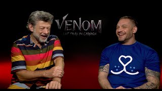 Tom Hardy & Andy Serkis Talk VENOM Let There Be Carnage, Spider-Man, Dogs, Gollum, Kids, Bane...