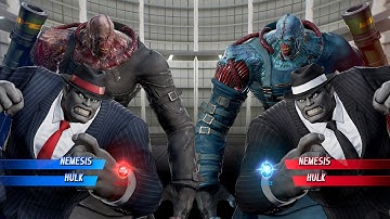 Hulk & Nemesis (Red) vs Hulk & Nemesis (Black) - Marvel vs Capcom Infinite | 4K Gameplay