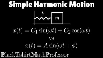 Simple Harmonic Motion - Mathematics vs Physics (Differential Equations)