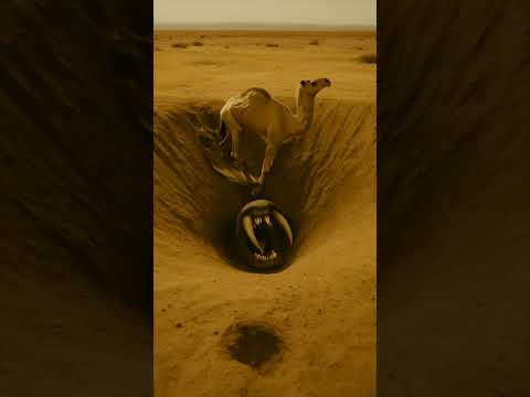 Camel Trapped In Desert Pit With Giant Worm Aishorts