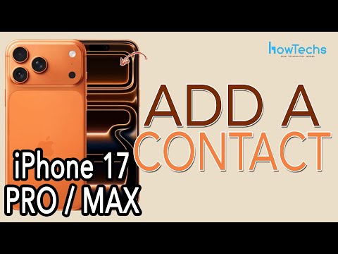 iPhone 17 Pro - How to Add and Remove a Contact #iphone17pro iPhone17promax #iphone17