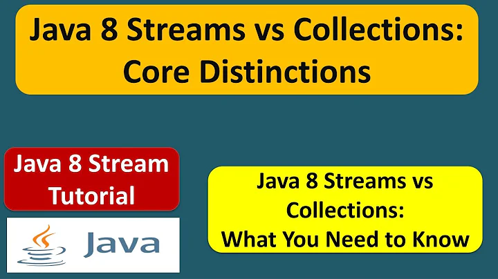 What is the difference between Stream vs Collection? - V4 | Java 8 streams | Streams in Java 8