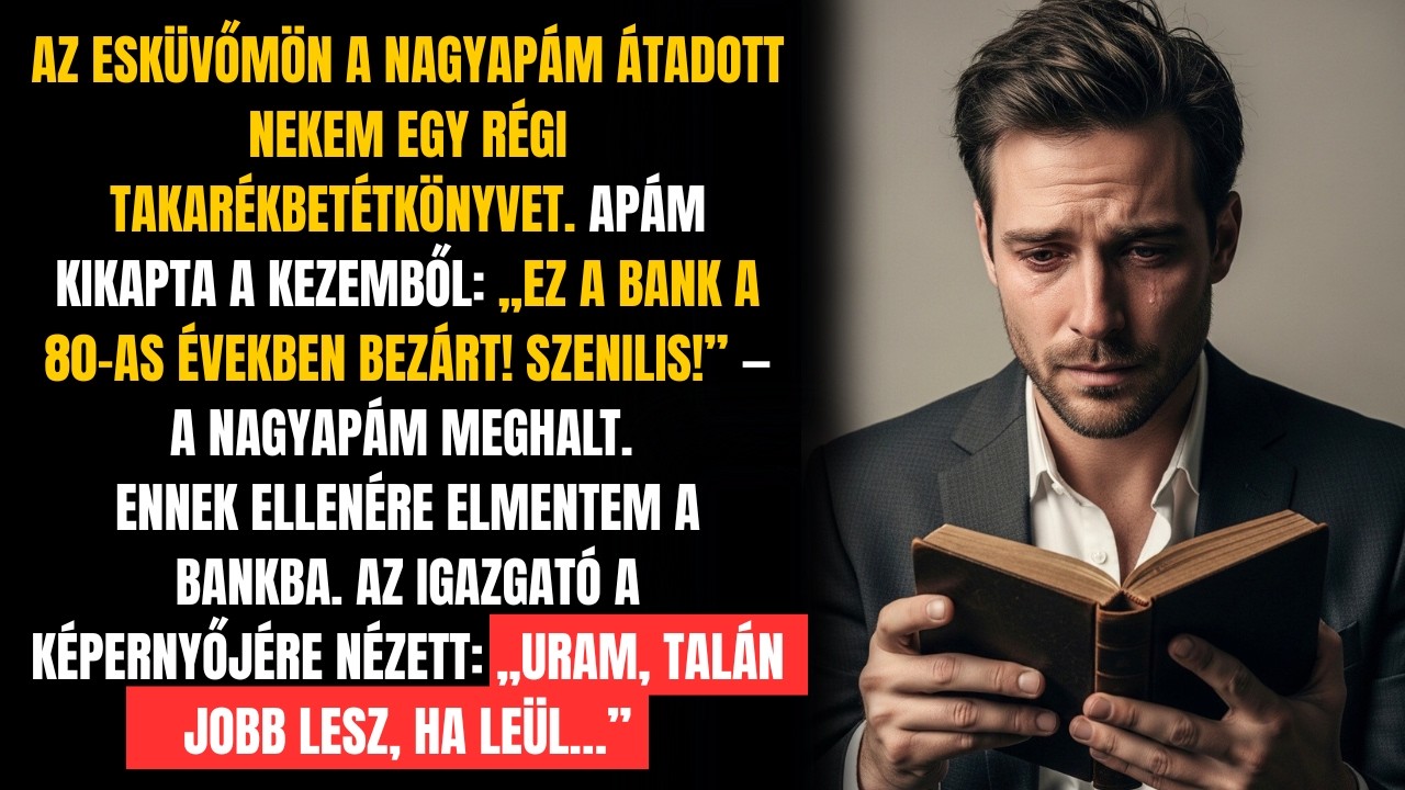 „EZ A BANK A 80-AS ÉVEKBEN BEZÁRT” — APA NEVETETT NAGYAPA RÉGI TAKARÉKBETÉTKÖNYVÉN!