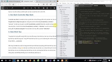 Bài 2: Tạo Controller Trong Codeigniter và Bài 3: Load View Trong Codeigniter