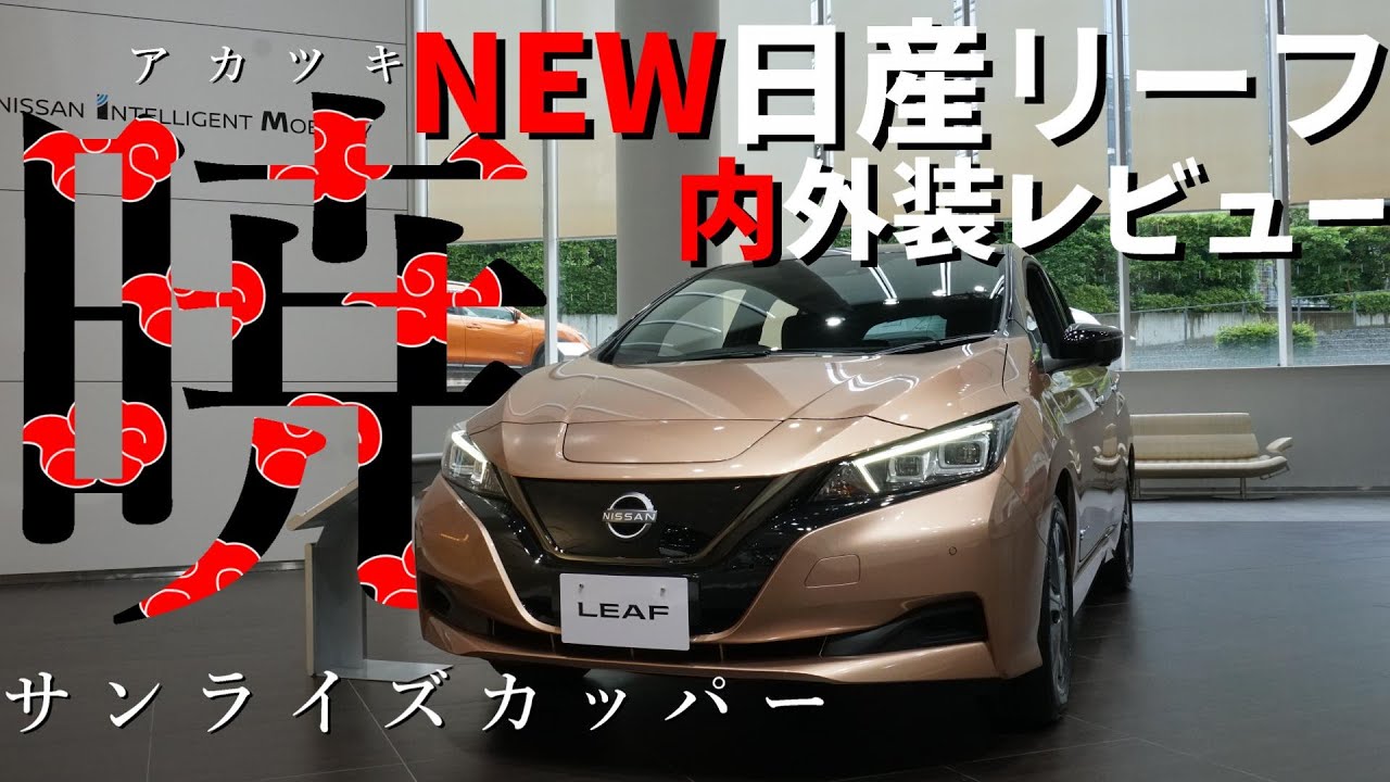 日産リーフ】新・日産リーフ～暁-アカツキ-サンライズカッパー～現車