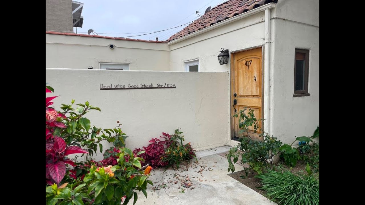 PL10388 Charming 1 Bedroom Bungalow Apartment For Rent (Los Angeles, CA). YouTube