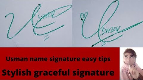 Usman name signature# graceful signature style#name signature with arooj