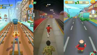 Coolie No.1 running Vs Motu patlu Vs Subway Princess running | Android Gameplay | no.1 video masti screenshot 5
