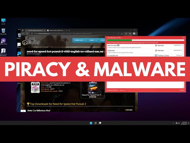 How risky is Piracy: Do cracks contain malware? class=