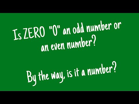 Is ZERO an odd number or an even number?