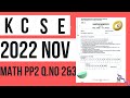 KCSE 2022 Maths Paper 1 — Questions 2 &amp; 3 Worked Solutions | Tuchopini