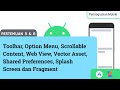 Pertemuan 5-6 - Toolbar, Option Menu, Scrollable Content, Web View, Vector Asset, dan Lainnya