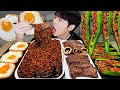 ASMR MUKBANG | 직접 만든 오이고추 김치 레시피 &amp; 짜파게티, 한우 소고기, 계란 먹방 | RECIPE KOREAN FOOD