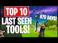 Top 10 LAST SEEN Harvesting Tools in Fortnite! 712 Days Since... (Fortnite Battle Royale)