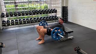 Barbell Hip Thrusters demonstration