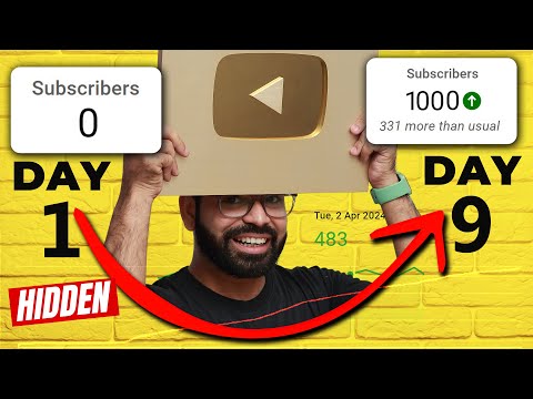 How to get 1000 subscribers on YouTube | Hidden Trick to get subscribers | #GrowYoutubeChannel2024