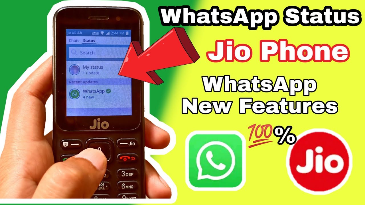 Jio phone me WhatsApp status kaise lagaye jio phone new update today