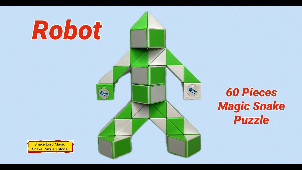 Робот - головоломка «Волшебная змея» из 60 деталей @snakelordmagicsnakepuzzletutor