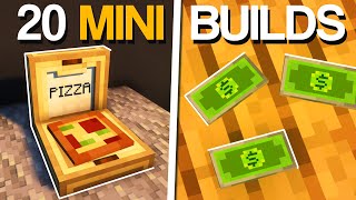 Minecraft: 20+ MINI Build Hacks \& Ideas!