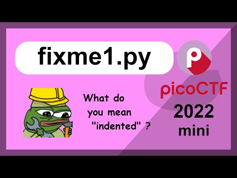 Beginner picoMini 2022 - General Challenges - fixme1.py