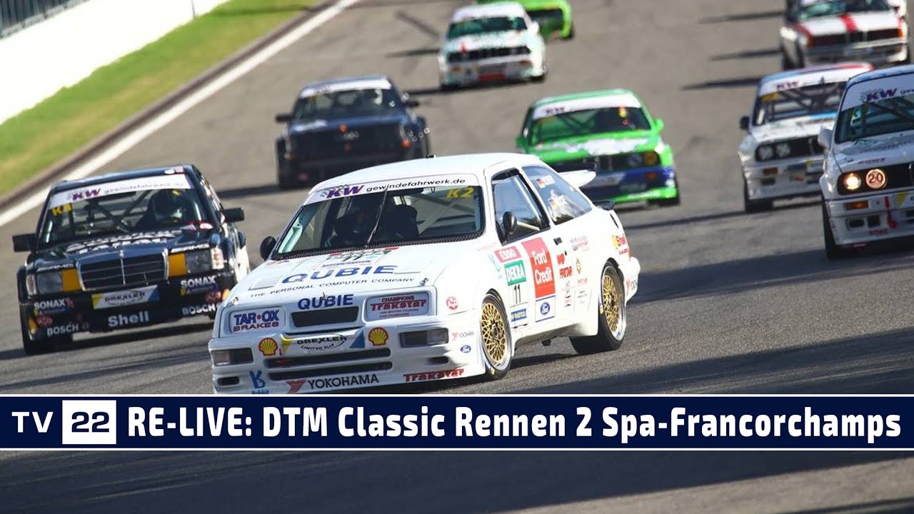 MOTOR TV22 RE-LIVE DTM Classic aus Spa-Francorchamps Rennen 2 2022