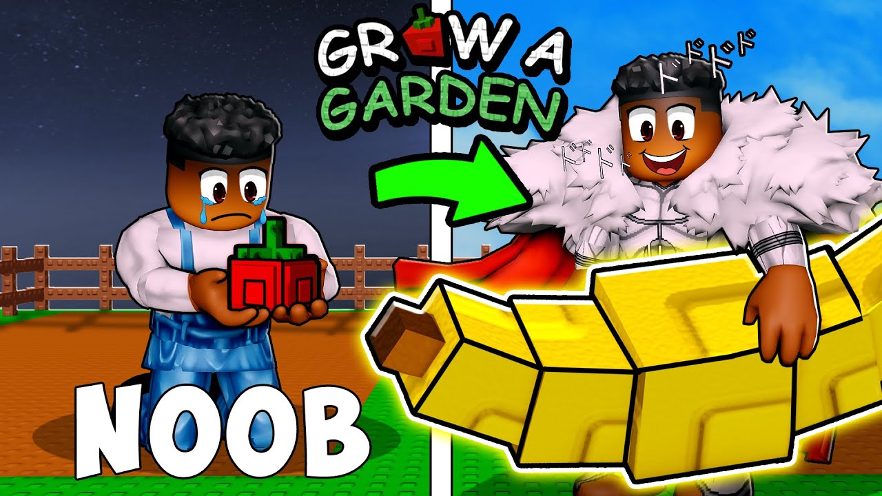 This IS What Happened When A Noob Plays Grow A Garden In Roblox