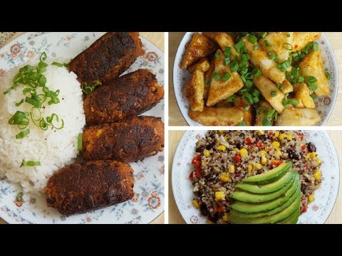 What I Ate  Vegan Longganisa, Crispy Tofu, Quinoa Salad