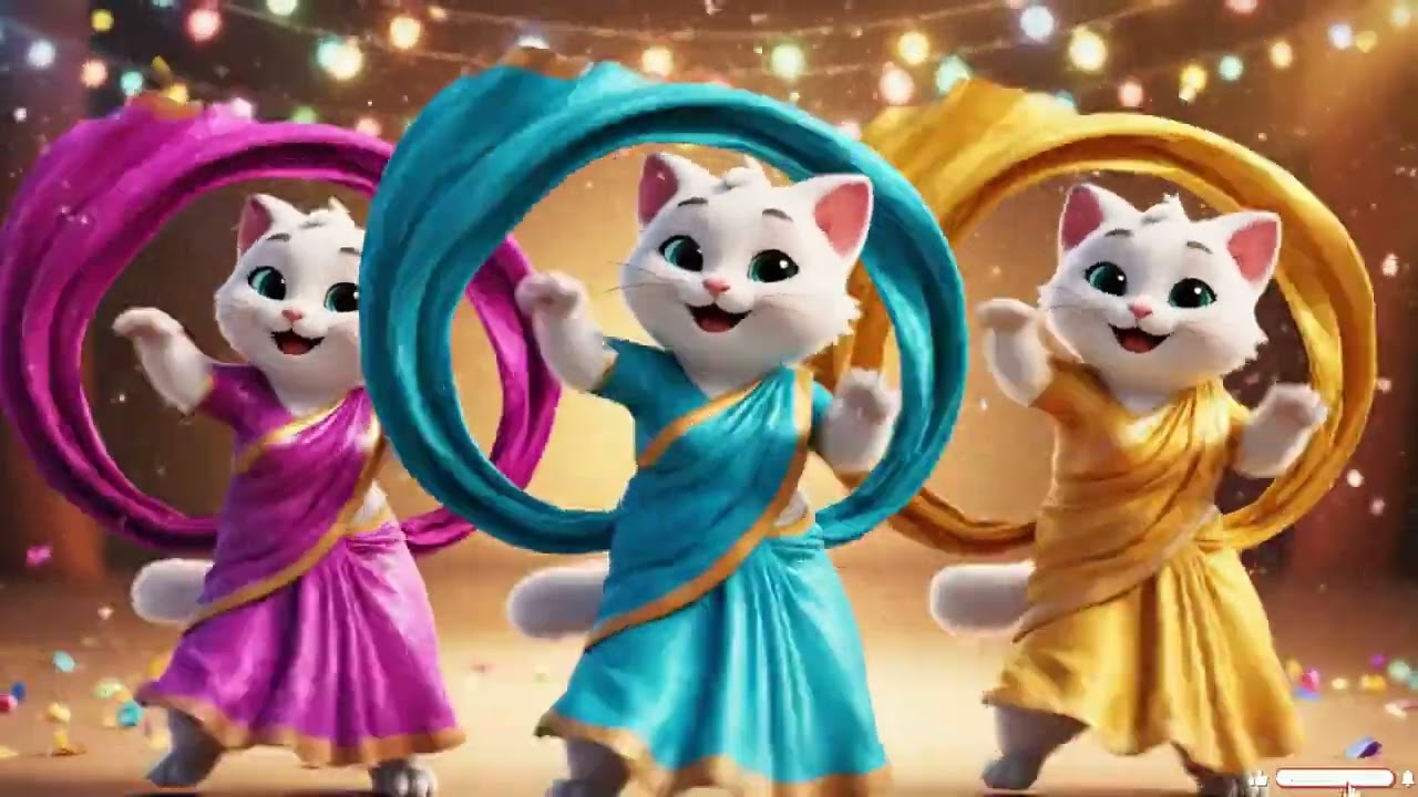 Four Cats Dancing Like Humans 🐱💃 | Cute & Funny Cat Dance Video