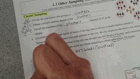 1.3 Notes Part 2 | Other Sampling Methods