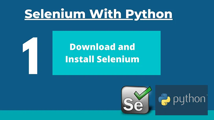 #1 How To Download and Install Selenium In Python for Windows - Selenium tutorial with python