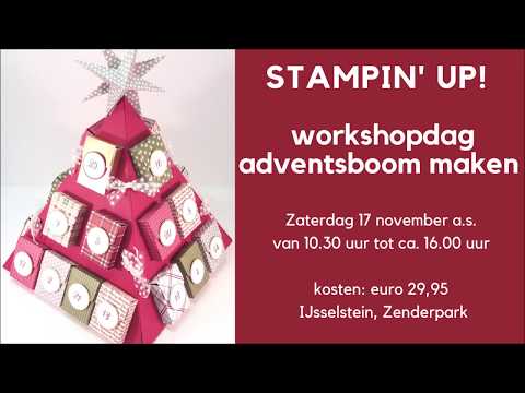 Stampin'Up! Aankondiging Workshopdag op 17 november 2018 - nl