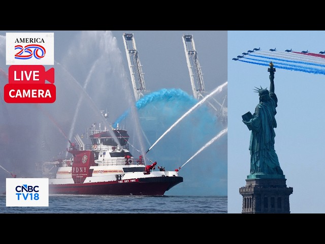 America 250 LIVE: New York Welcomes Tall Ships Parade Into NYC