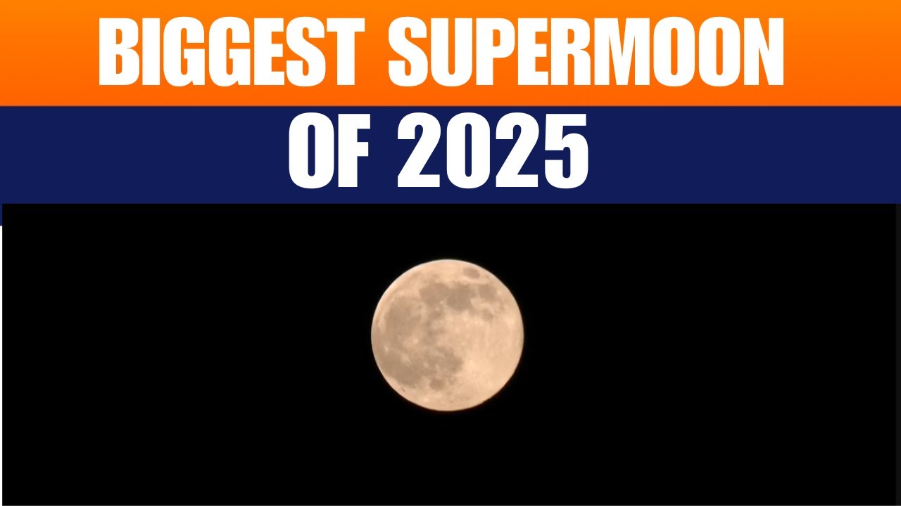 LIVE: Biggest Supermoon of 2025 I 'beaver' moon rises over several ...
