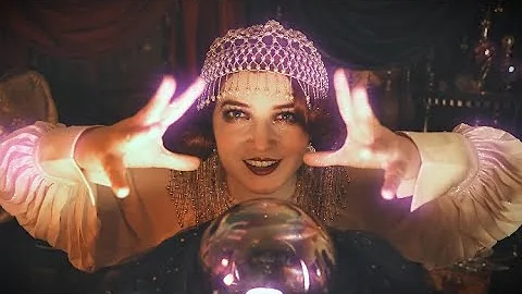 ASMR 1920s Fortune Teller (stormy night, whispered readings)