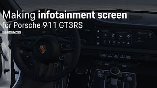 Timelapse series | Infotainment screen for Porsche cars in Roblox