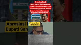 Download Lagu Viral Bupati Samosir Tolak Bantuan Dari Perusahaan Milik Luhut PT Toba MP3