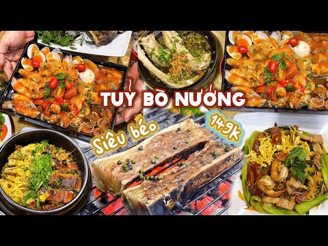 Video Thưởng thức siêu phẩm TỦY BÒ NƯỚNG tại quán nhậu Âu Á... - youtube