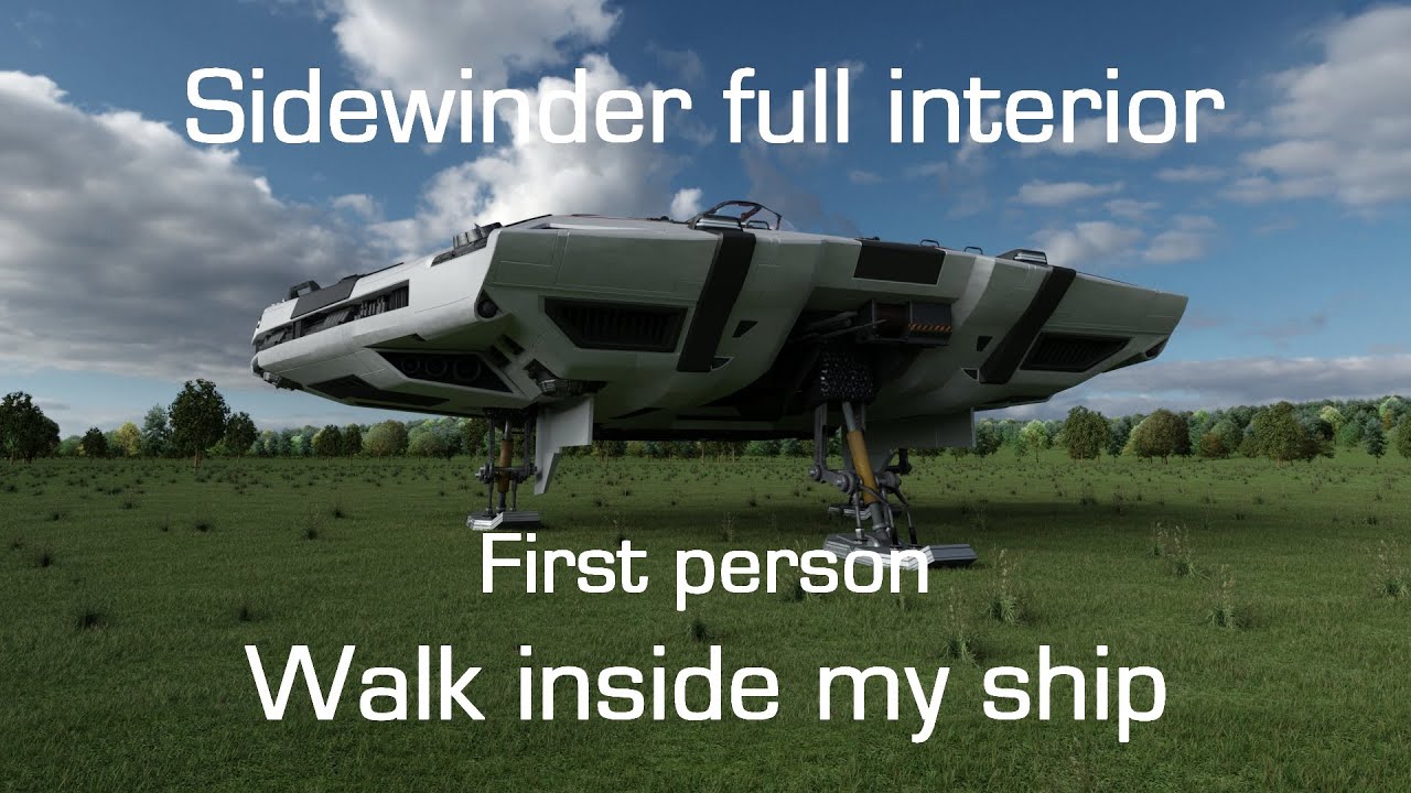 Elite Dangerous Sidewinder Full Interior Walk Inside My Ship Concept Youtube