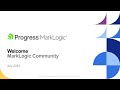 Marklogic community   july 2023