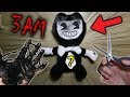 CUTTING OPEN HAUNTED BENDY DOLL AT 3 AM! (WHAT IS INSIDE BENDY?)