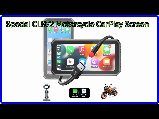 REVIEW (2025): Spedal CL872 Motorcycle CarPlay Screen