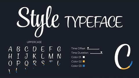 Style - Animated Typeface Motion Graphics Templates